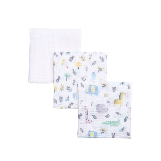 Funna Baby Müslin 3'lü Battaniye Safari 75x110cm