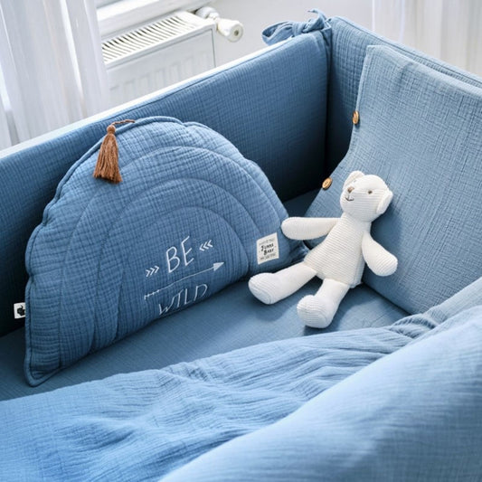 Funna Baby Müslin Düz Çarşaf Province Petrol 70x140cm