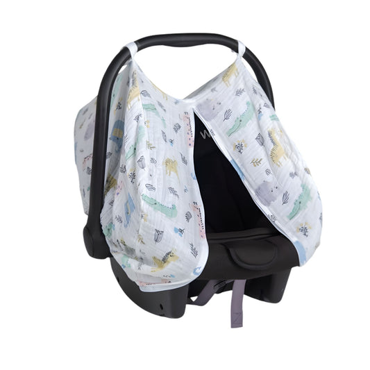 Funna Baby Müslin Oto Koltuk Kılıfı Safari Standard