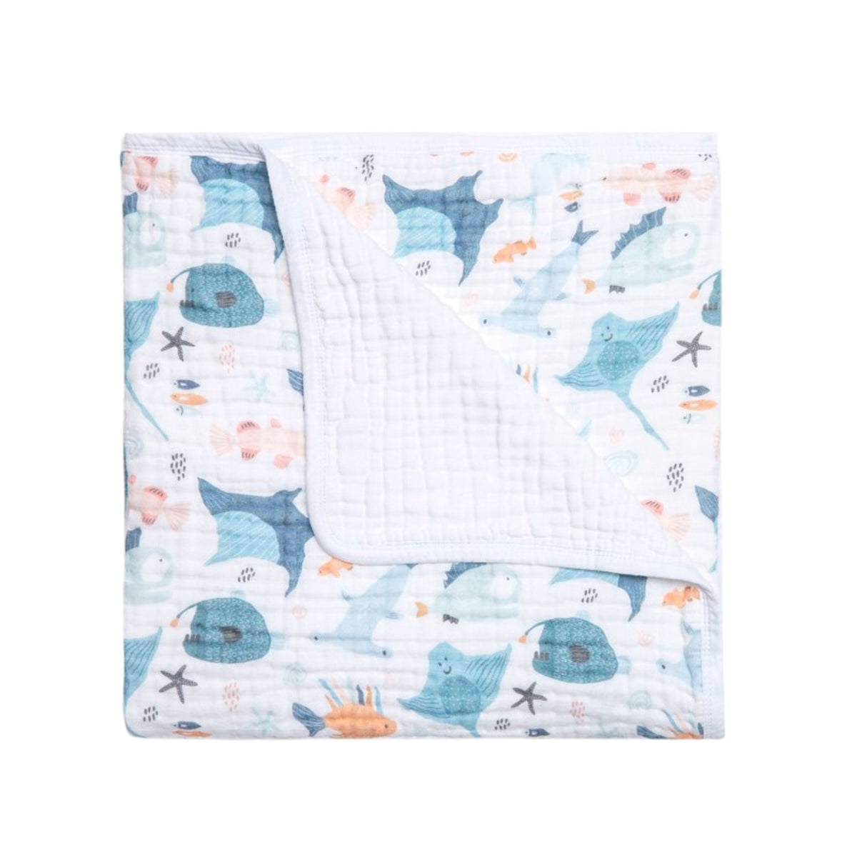 Funna Baby Müslin Tek Battaniye 4 Kat Atlantico 120x120cm