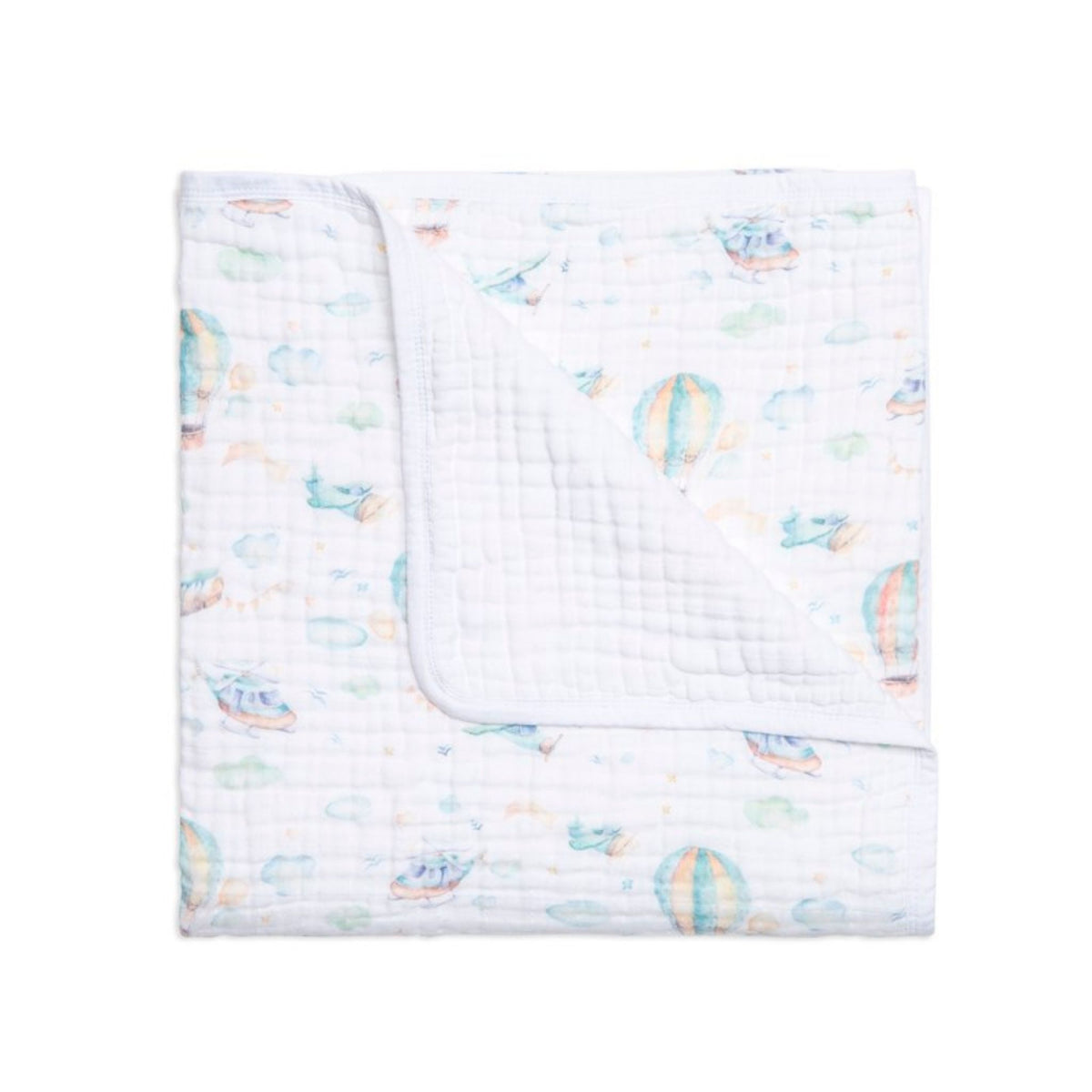 Funna Baby Müslin Tek Battaniye 4 Kat Sky 120x120cm