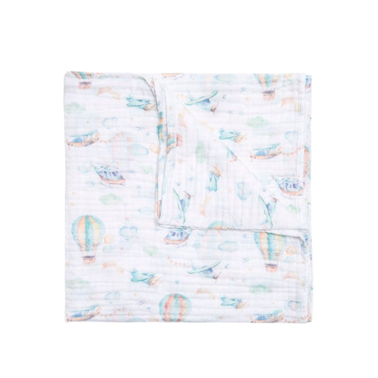 Funna Baby Müslin Tek Battaniye Sky 120x120cm