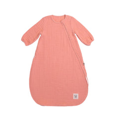 Funna Baby Müslin Uyku Tulumu Kollu Coral Yavruağzı 70cm