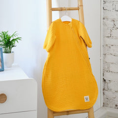 Funna Baby Müslin Uyku Tulumu Kollu Marigold Hardal 70cm