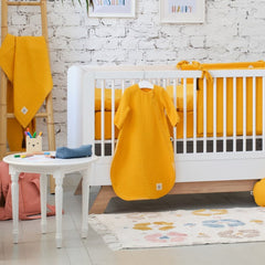 Funna Baby Müslin Uyku Tulumu Kollu Marigold Hardal 70cm