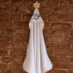 Funna Baby Üçgen Başlıklı Havlu Seti Cute & Wild Bej 75x75cm