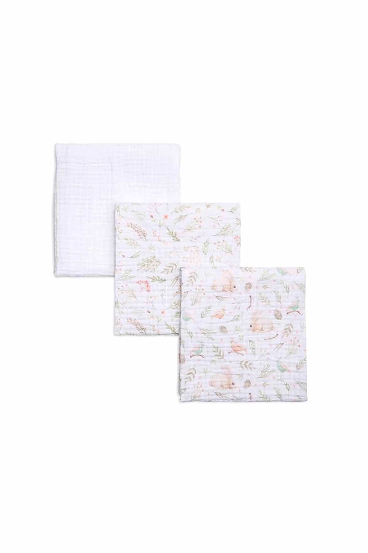 Funnababy Muslin 3 lü Battaniye - Garden - 75x110