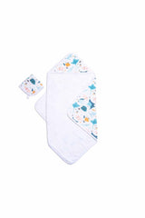 Funna Baby Müslin Havlu Seti Atlantico 75x75/30x30cm