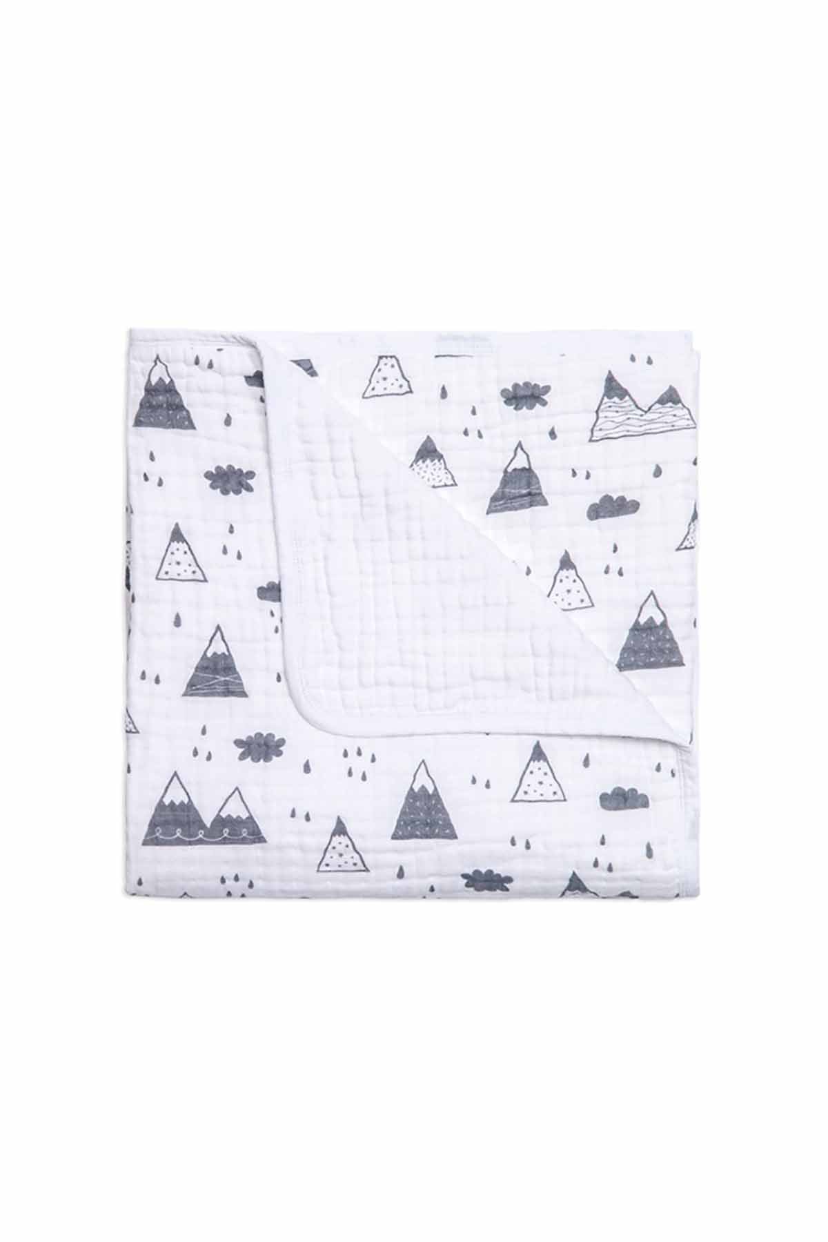 Funnababy Muslin Tek Battaniye (4 Kat) - Mountains - 120x120