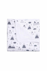 Funna Baby Müslin Tek Battaniye 4 Kat Mountains 120x120cm