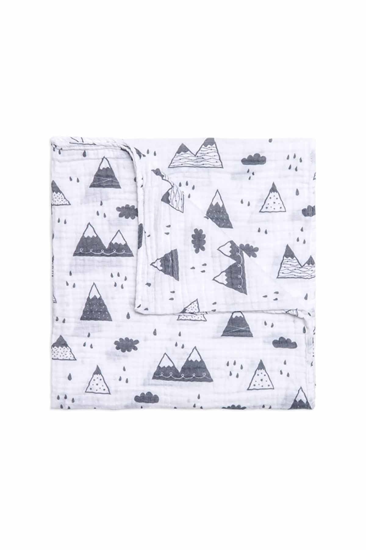 Funna Baby Müslin Tek Battaniye Mountains 120x120cm