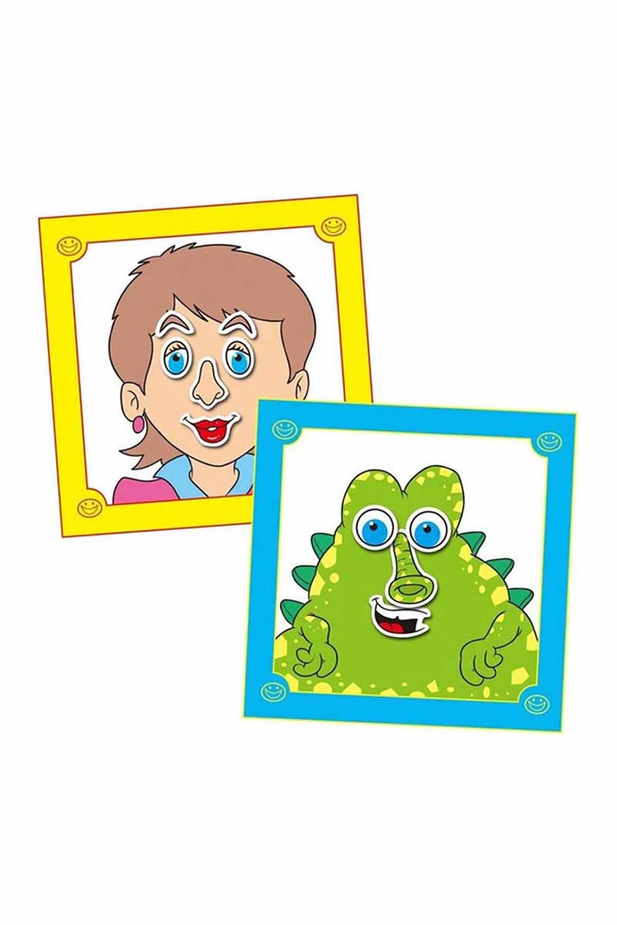 Galt Funny Faces Sticker Book 3 Yaş+