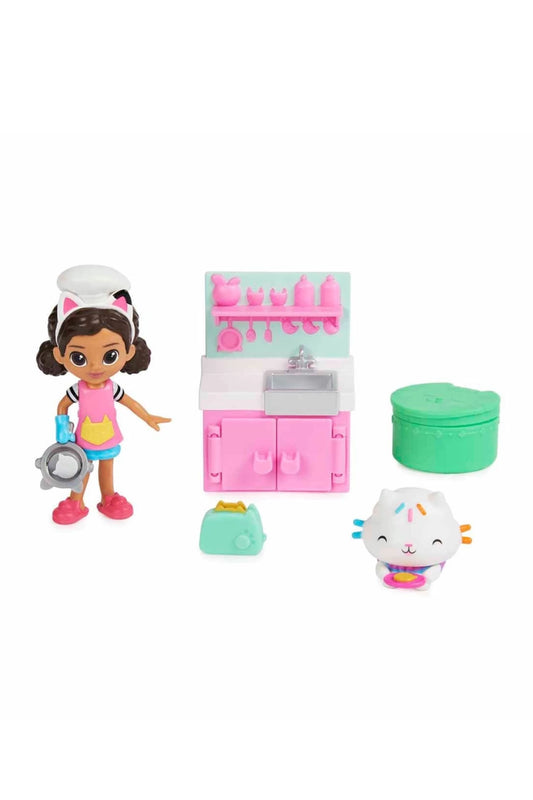 Gabby's Dollhouse Cat Tivity Paketi Gabby Yemek Paketi Seti