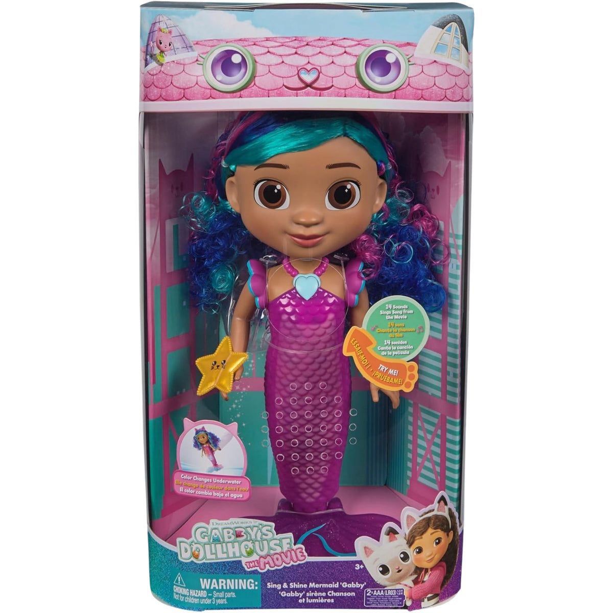 Gabby's Dollhouse Hayal Evi Filmi Özellikli Deniz Kızı Bebeği