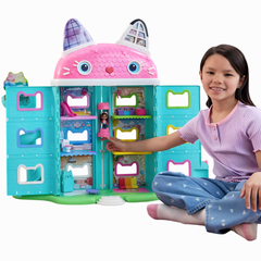 Gabbys Dollhouse Sesli ve Işıklı İnteraktif Oyun Evi 73cm