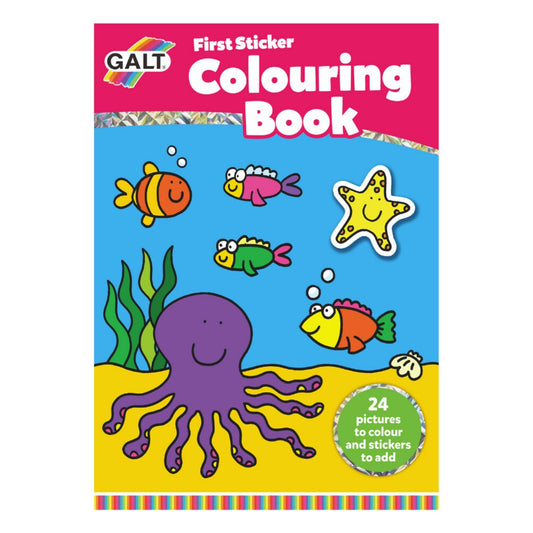 Galt First Sticker Colouring Book 3 Yaş+