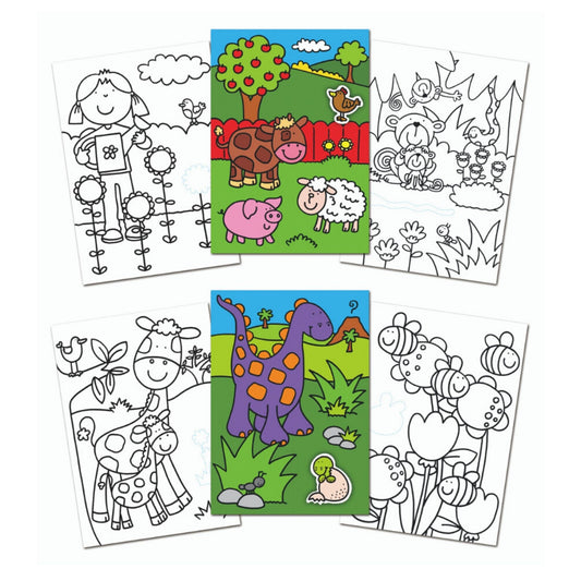 Galt First Sticker Colouring Book 3 Yaş+
