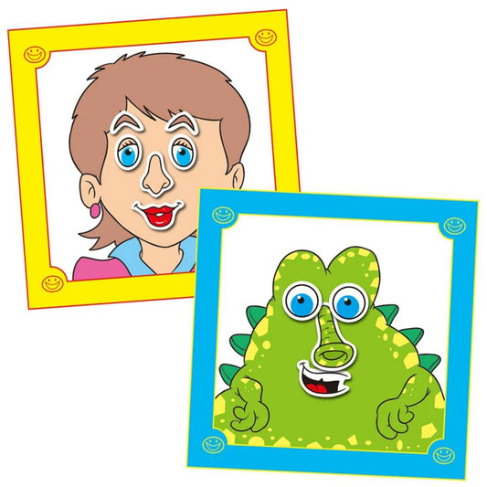 Galt Funny Faces Sticker Book 3 Yaş+
