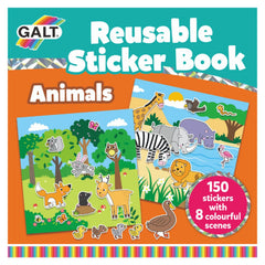 Galt Reusable Sticker Book Animals 3 Yaş+