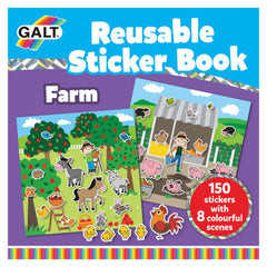 Galt Reusable Sticker Book Farm 3 Yaş+