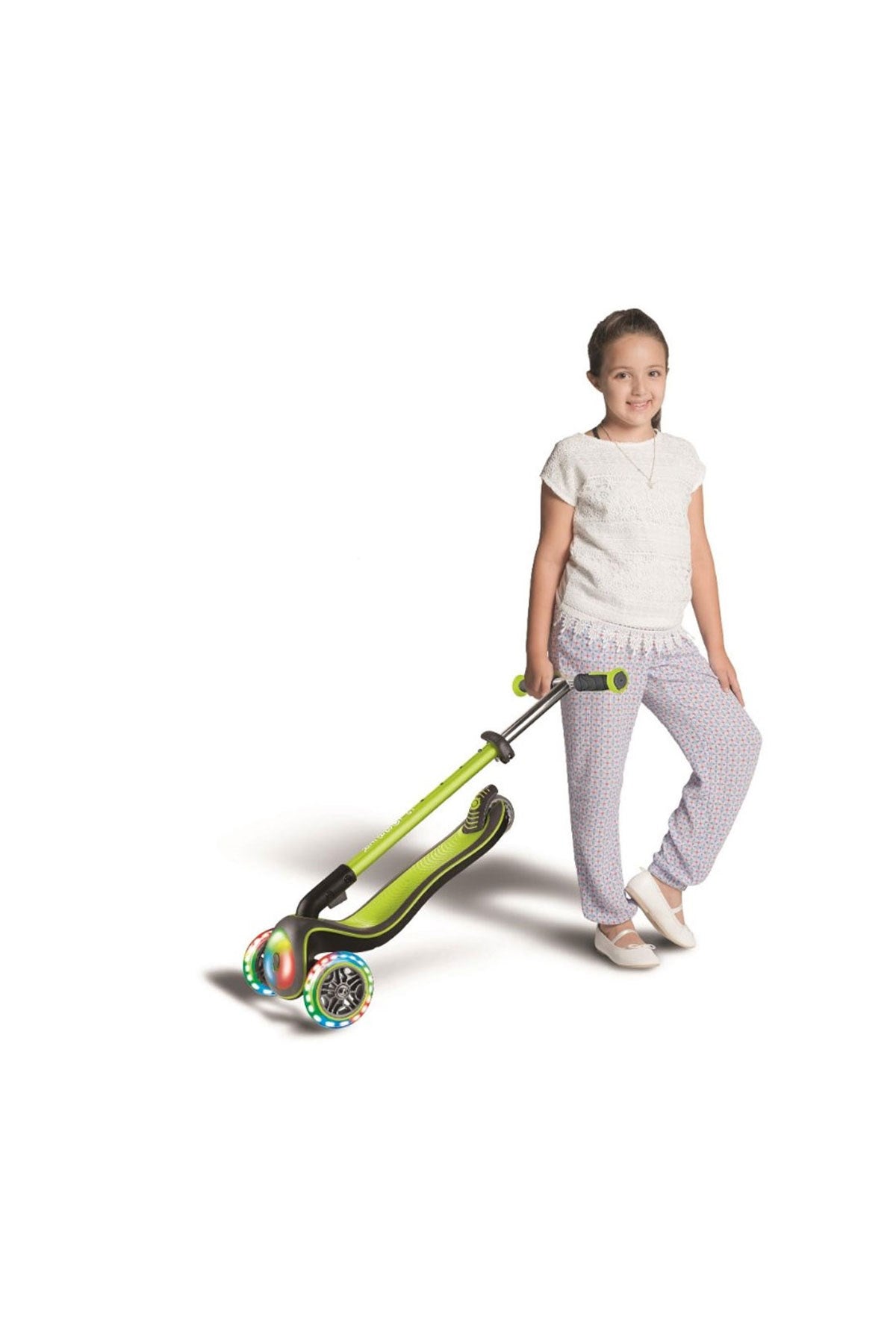 Globber Scooter Elite Deluxe Full Işıklı Yeşil