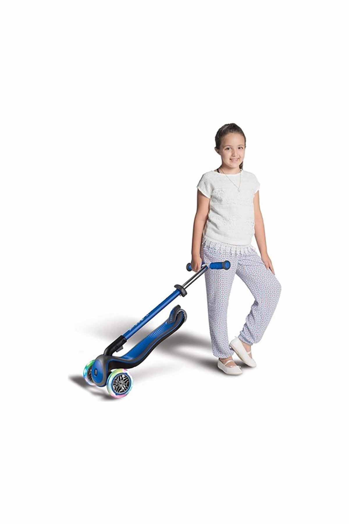 Globber Scooter Elite Deluxe Işıklı Lacivert - Welcome Baby