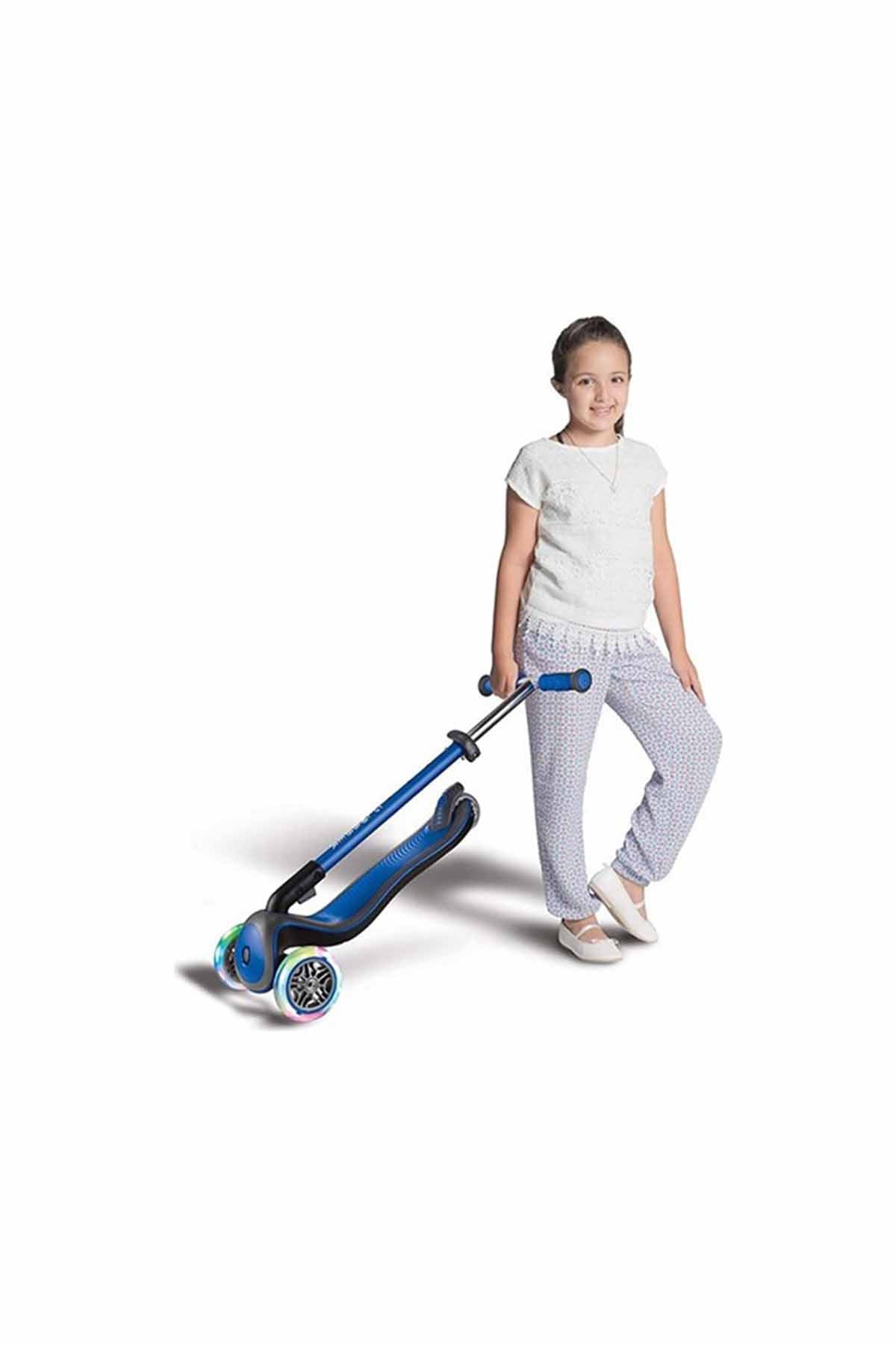 Globber Scooter Elite Deluxe Işıklı Lacivert