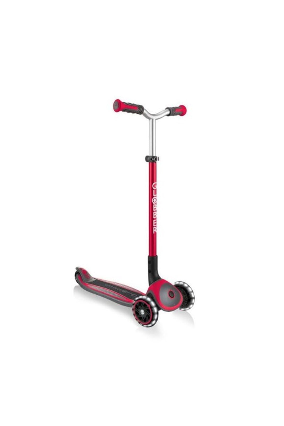 Globber Scooter/Master Işıklı Katlanan/Kırmızı