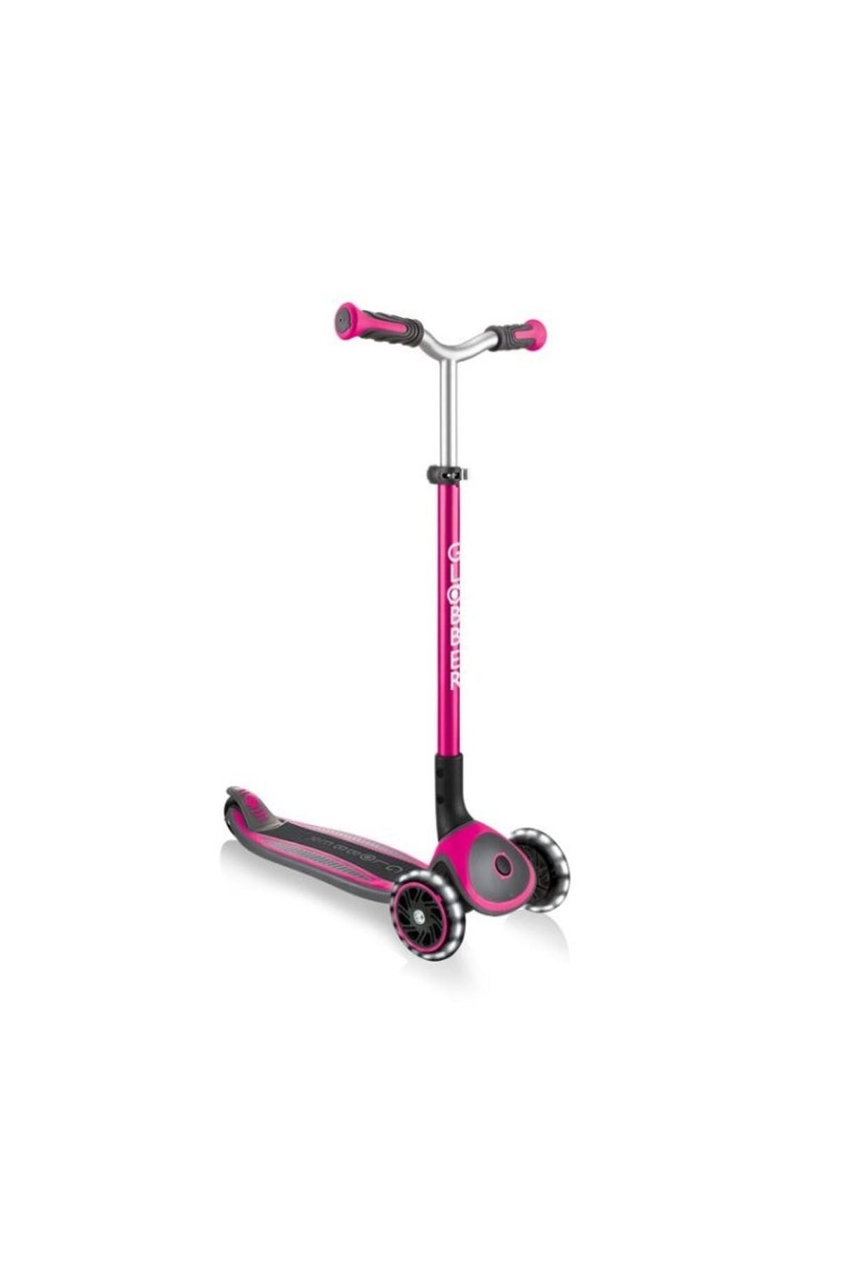 Globber Scooter/Master Işıklı Katlanan/ Pembe