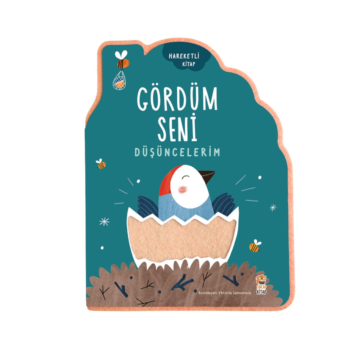 Sincap Kitap Gördüm Seni Düşüncelerim Keçeli Hareketli Kitap