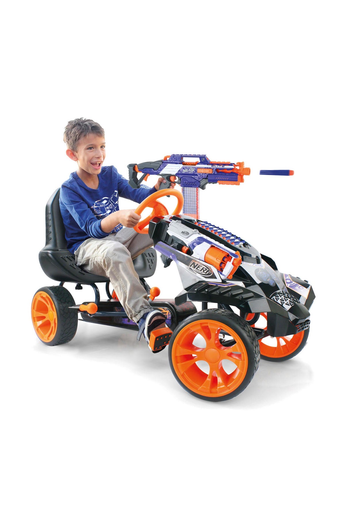 Hauck NERF Battle Racer 4 Tekerlekli Gokart Bisikleti Mavi