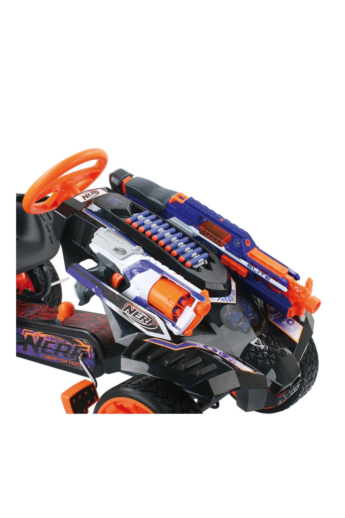 Hauck NERF Battle Racer 4 Tekerlekli Gokart Bisikleti Mavi