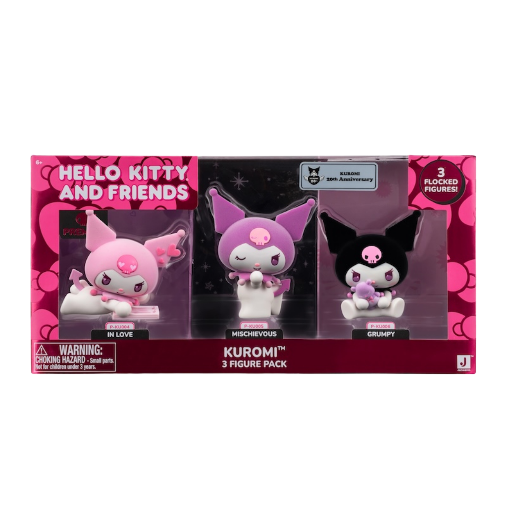 Hello Kitty 3'lü Kuromi 10cm HKT0460
