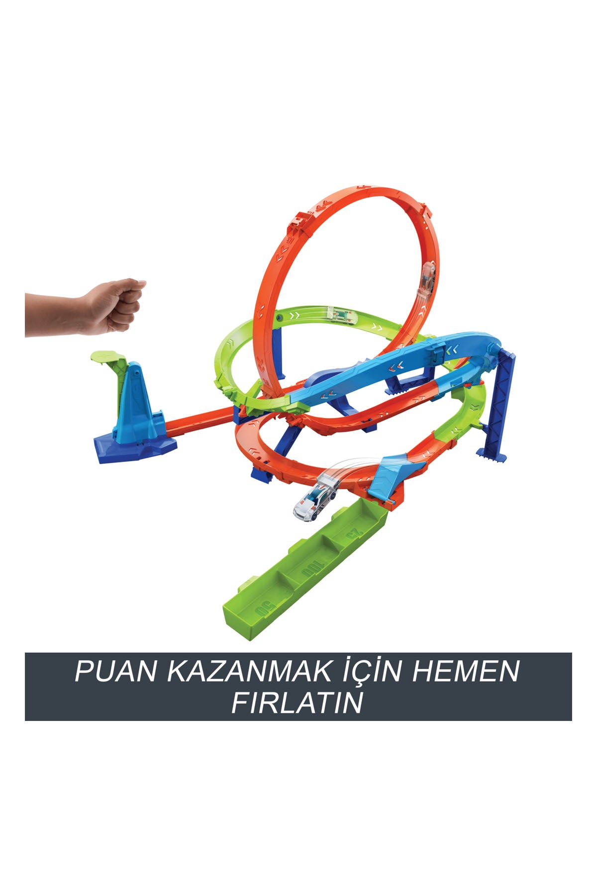 Hot Wheels Bumerang Çemberli Yarış Pisti