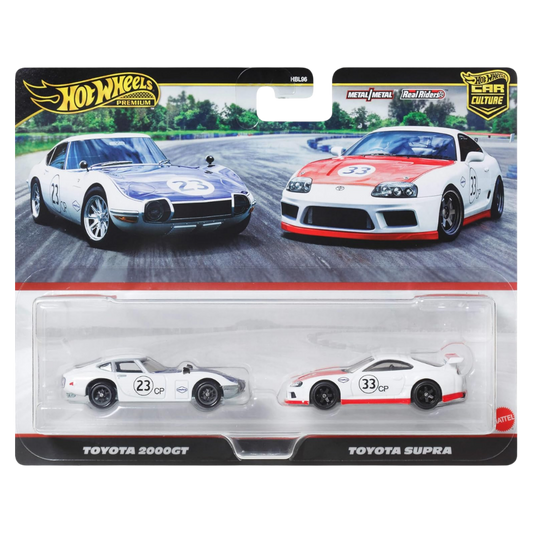 Hot Wheels Car Culture Premium Arabalar 2’li Toyota 2000GT ve Toyota Supra JBL03