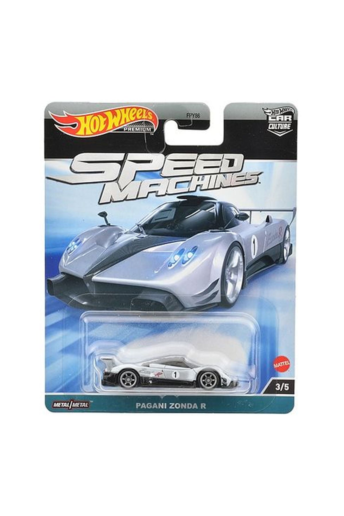 Hot Wheels Car Culture Premium Arabalar-Speed Machine Pagani Zonda R