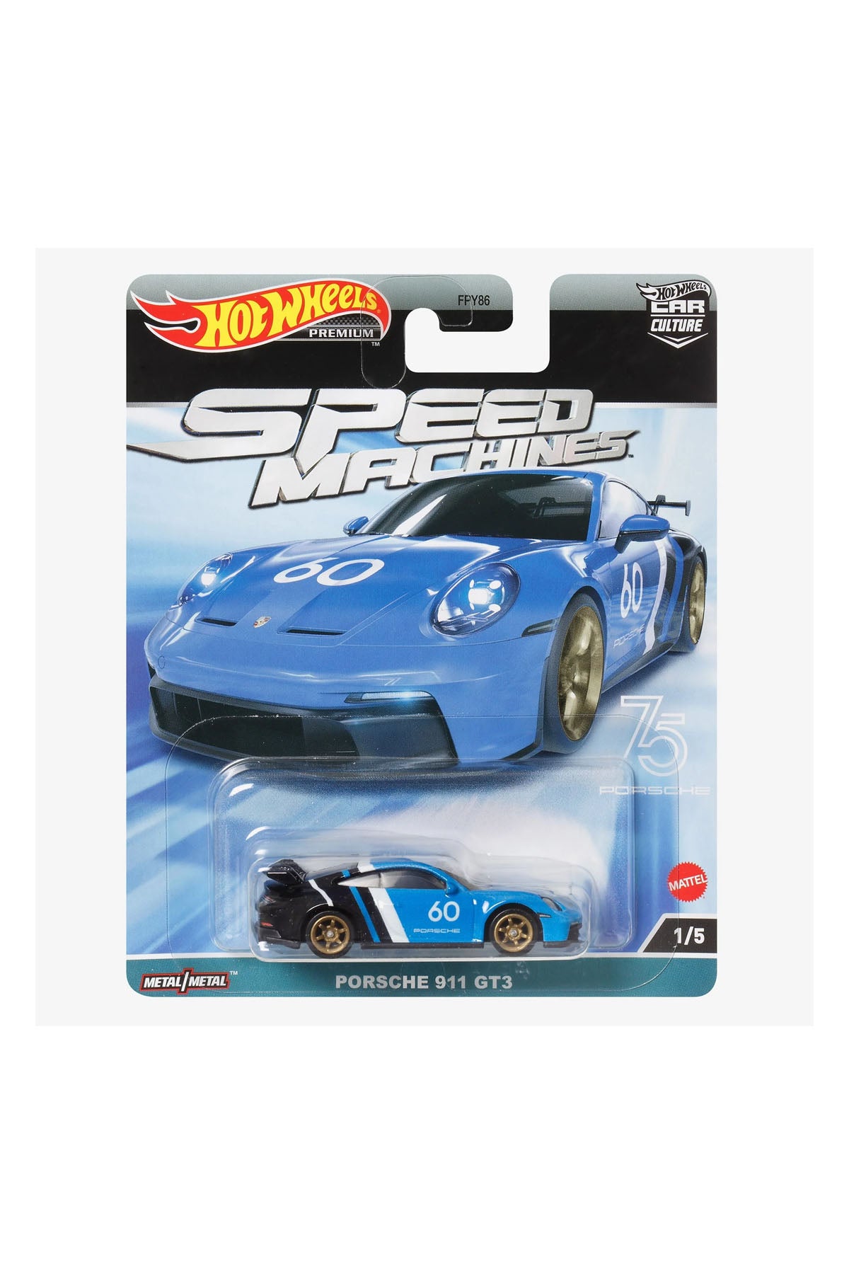 Hot Wheels Car Culture Premium Arabalar-Speed Machine Porsche 911 GT3