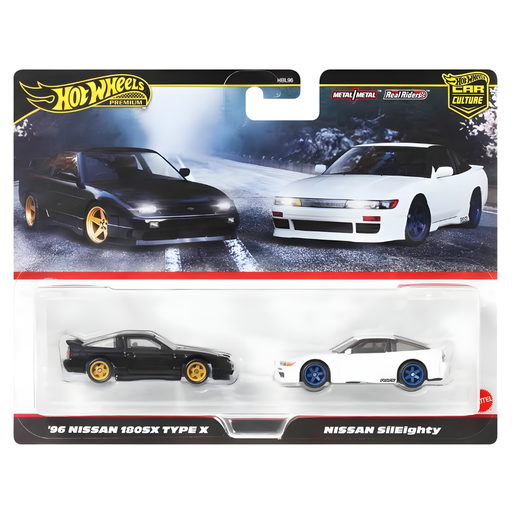 Hot Wheels Car Culture Premium Arabalar 2’li Nissan 180 SX ve Nissan Sileighty JBK96