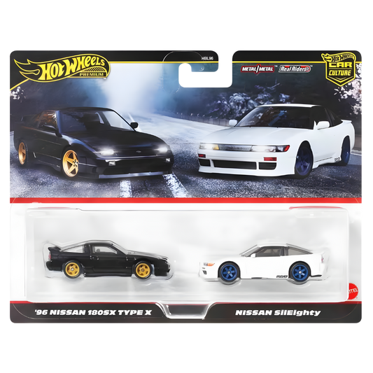 Hot Wheels Car Culture Premium Arabalar 2’li Nissan 180 SX ve Nissan Sileighty JBK96
