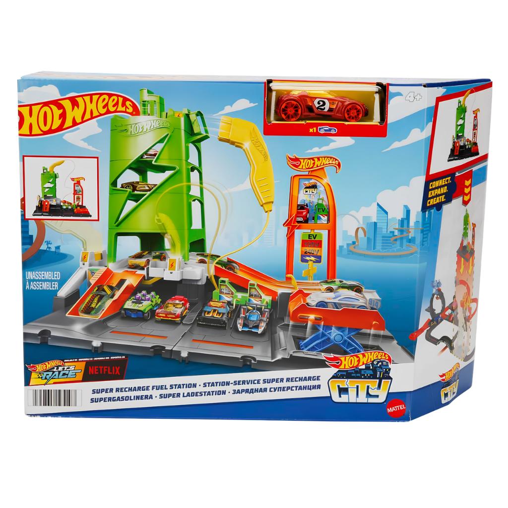 Hot Wheels Elektrikli Araç Şarj İstasyonu Oyun Seti HTN79