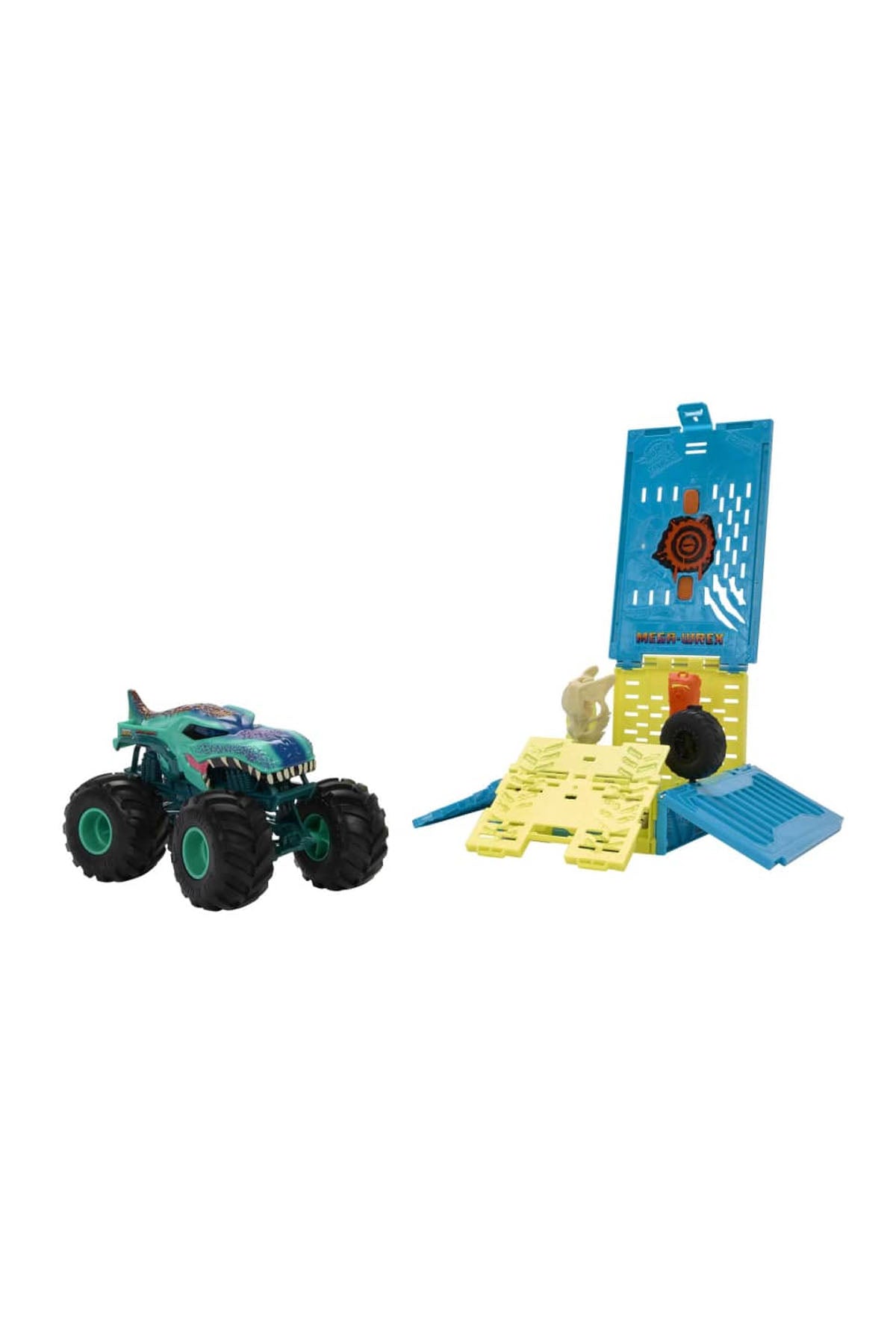 Hot Wheels Monster Trucks 1:24 Mega Wrex'in Çarpışma Kafesi