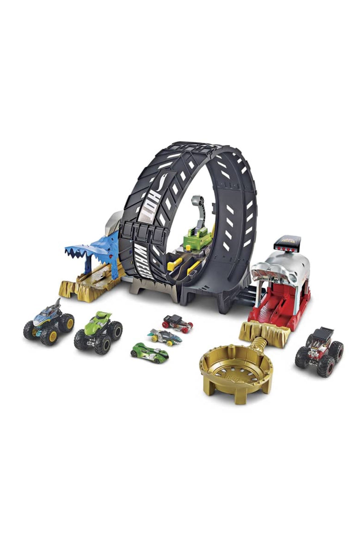 Hot Wheels Monster Trucks Çemberde Yarış Seti