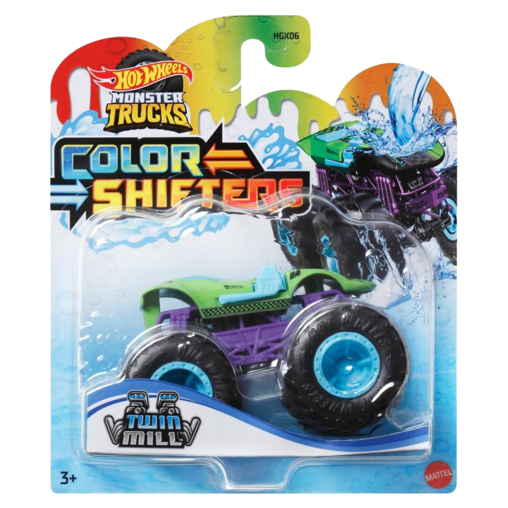 Hot Wheels Monster Trucks 1:64 Renk Değiştiren Arabalar Twin Mill HVH86