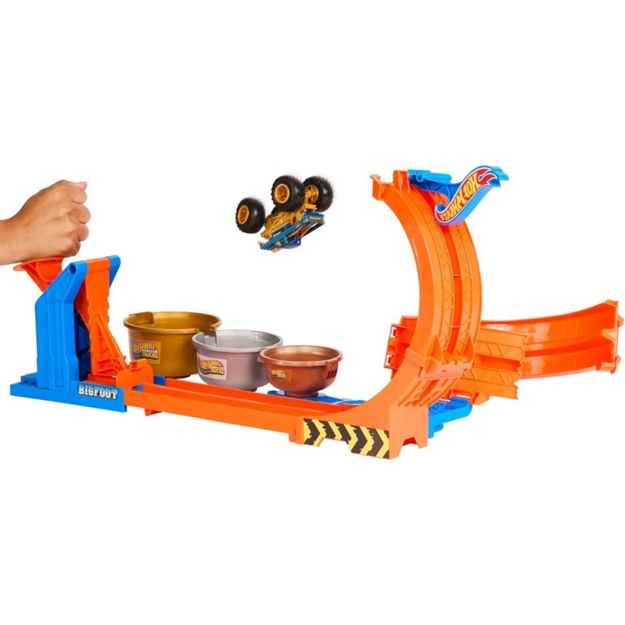 Hot Wheels Monster Trucks Döngü ve Takla Bigfoot Oyun Parkuru