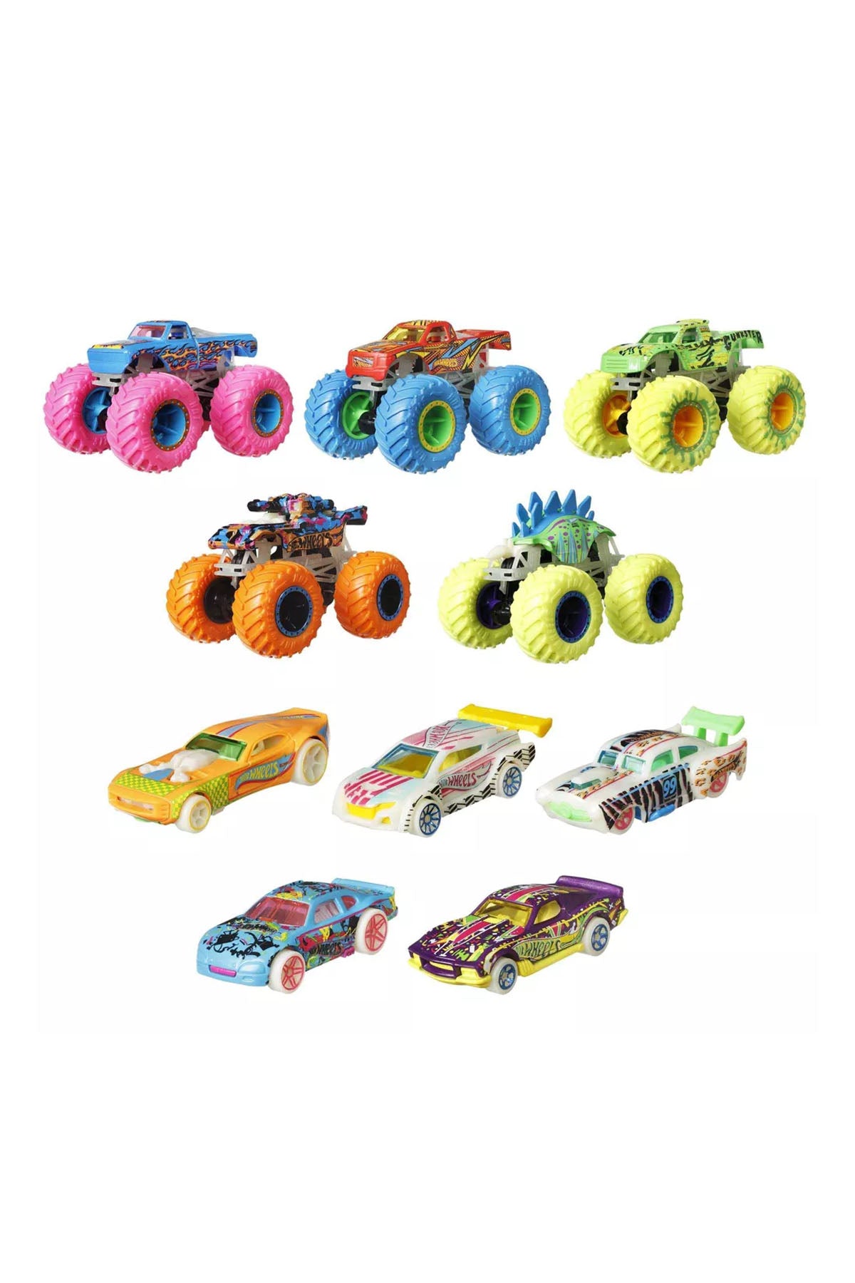 Hot Wheels Monster Trucks Karanlıkta Parlayan Araçlar Paketi