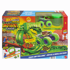 Hot Wheels Monster Trucks Mutant Kaosu Çemberde Yarış Oyun Seti JMK91