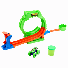 Hot Wheels Monster Trucks Mutant Kaosu Çemberde Yarış Oyun Seti JMK91