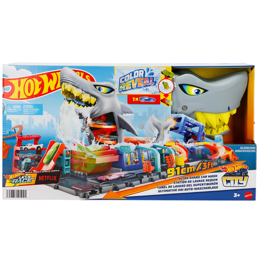 Hot Wheels Muhteşem Köpek Balığı Araba Yıkama Oyun Seti HTN82