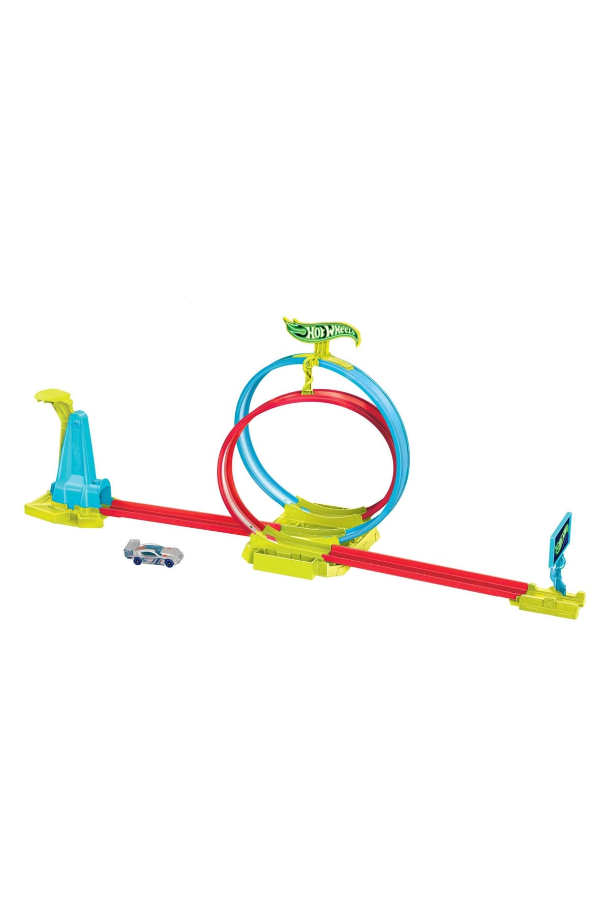 Hot Wheels Neon Yarışlar Çifte Çemberde Yarış Seti