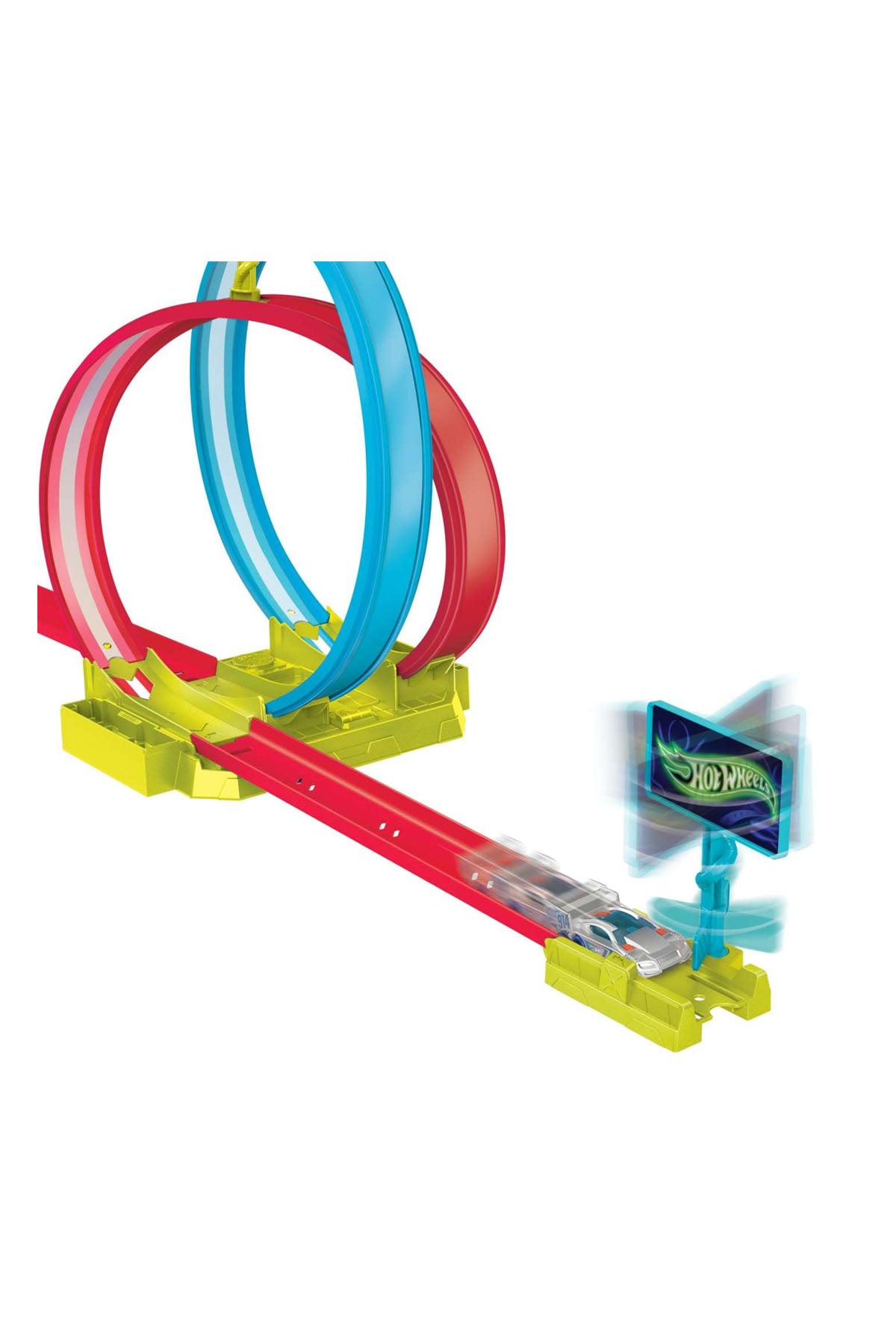 Hot Wheels Neon Yarışlar Çifte Çemberde Yarış Seti